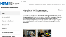 What Hsm-support.de website looked like in 2016 (7 years ago)