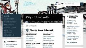 What Hartselle.org website looked like in 2016 (7 years ago)