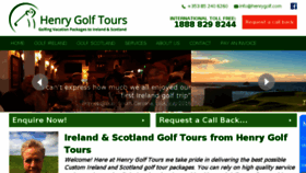 What Henrygolf.com website looked like in 2016 (7 years ago)
