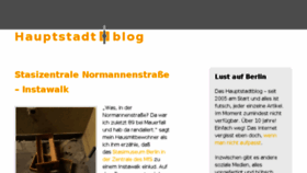What Hauptstadtblog.de website looked like in 2016 (7 years ago)
