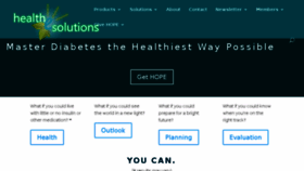 What Healthesolutions.com website looked like in 2016 (7 years ago)