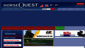 What Horsequest.com website looked like in 2016 (7 years ago)