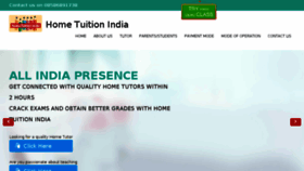 What Hometuitionindia.com website looked like in 2016 (7 years ago)