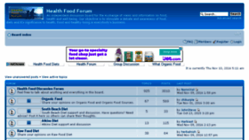 What Health-food-forum.com website looked like in 2016 (7 years ago)