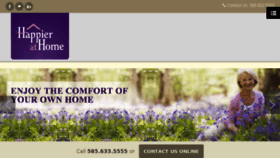 What Happierathome.com website looked like in 2016 (7 years ago)