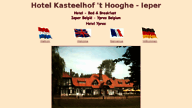 What Hotelkasteelhofthooghe.be website looked like in 2016 (7 years ago)