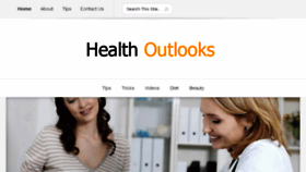 What Healthoutlooks.com website looked like in 2016 (7 years ago)