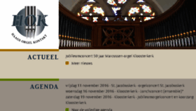 What Haagsorgelkontakt.nl website looked like in 2016 (7 years ago)