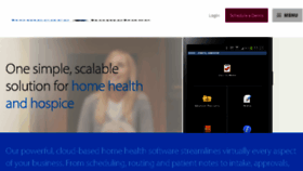 What Homecarehomebase.com website looked like in 2016 (7 years ago)