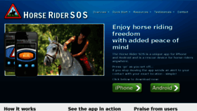 What Horseridersos.com website looked like in 2016 (7 years ago)