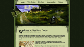 What Highsierradesign.com website looked like in 2016 (7 years ago)
