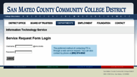 What Helpcenter.smccd.edu website looked like in 2016 (7 years ago)