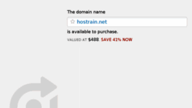 What Hostrain.net website looked like in 2016 (7 years ago)
