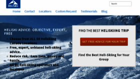 What Heliski.com website looked like in 2016 (7 years ago)