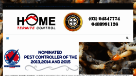 What Hometermitecontrol.com.au website looked like in 2016 (7 years ago)