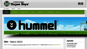 What Hapseboys.nl website looked like in 2016 (7 years ago)