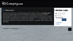What Hscamping.com website looked like in 2016 (7 years ago)