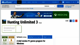What Hunting-unlimited-3.en.softonic.com website looked like in 2016 (7 years ago)