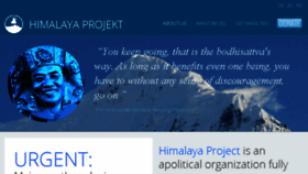 What Himalayaprojekt.org website looked like in 2016 (7 years ago)