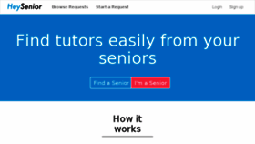 What Heysenior.com website looked like in 2016 (7 years ago)