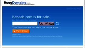 What Hanaah.com website looked like in 2016 (7 years ago)