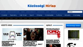 What Hirlap.eu website looked like in 2016 (7 years ago)