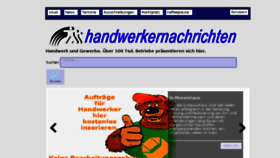 What Handwerkernachrichten.com website looked like in 2016 (7 years ago)