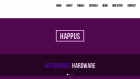 What Happus.eu website looked like in 2016 (7 years ago)