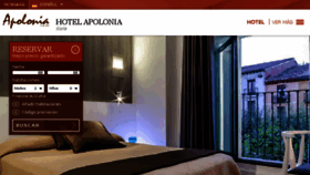 What Hotelapoloniasoria.com website looked like in 2016 (7 years ago)