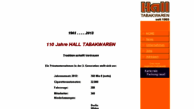 What Halltabakwaren.de website looked like in 2016 (7 years ago)