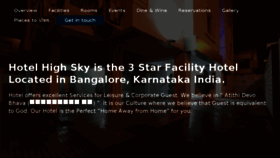 What Hotel-high-sky-bangalore.wchotels.com website looked like in 2016 (7 years ago)