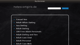 What Hotescortgirls.de website looked like in 2016 (7 years ago)