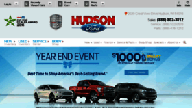 What Hudsonford.com website looked like in 2016 (7 years ago)