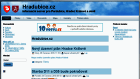 What Hradubice.cz website looked like in 2016 (7 years ago)