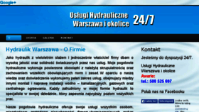 What Hydraulik-warszawski.pl website looked like in 2016 (7 years ago)