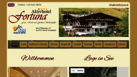 What Hotelfortuna.at website looked like in 2016 (7 years ago)