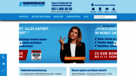 What Hannoversche-leben.de website looked like in 2016 (7 years ago)