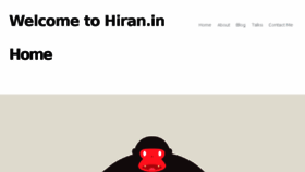 What Hiran.in website looked like in 2016 (9 years ago)