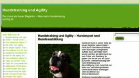 What Hundetraining.net website looked like in 2016 (7 years ago)