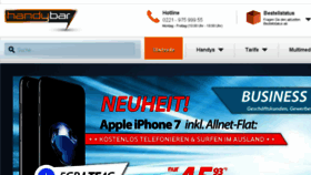 What Handybar.de website looked like in 2016 (7 years ago)