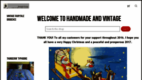 What Handmadeandvintage.co.uk website looked like in 2016 (7 years ago)
