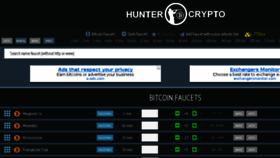 What Huntercrypto.com website looked like in 2016 (7 years ago)