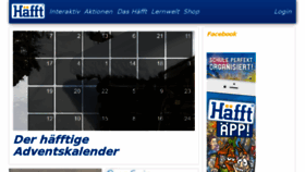 What Haefft.de website looked like in 2016 (7 years ago)