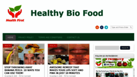 What Healthybiofood.com website looked like in 2016 (7 years ago)