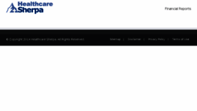 What Healthcaresherpa.com website looked like in 2016 (7 years ago)