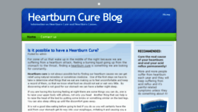 What Heartburncureblog.com website looked like in 2016 (7 years ago)