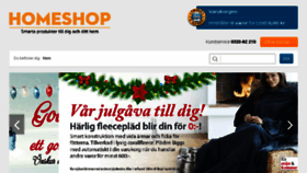 What Homeshop.se website looked like in 2016 (7 years ago)