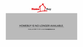What Homebuy.co.za website looked like in 2011 (12 years ago)
