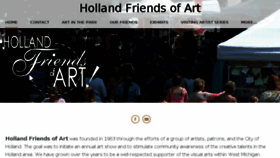What Hollandfriendsofart.com website looked like in 2016 (7 years ago)