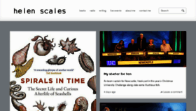 What Helenscales.com website looked like in 2016 (7 years ago)